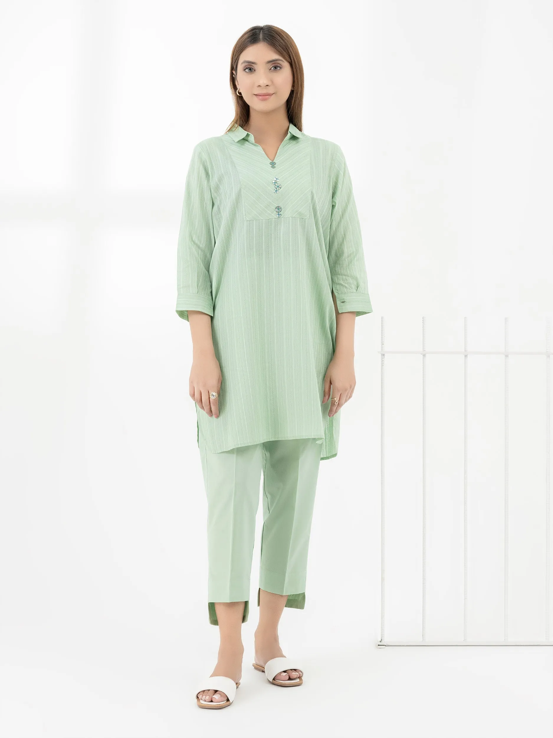 2 Piece Lawn Suit-Dyed (Pret)