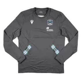 2023-2024 Glasgow Warriors Rugby Travel Cotton LS Shirt