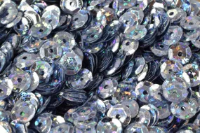 3/4/6mm Blue Grey Cup  Iridescent Sequins Sheen Round Sequins/Loose Paillettes,Wholesale Sequins,Shimmering Sequin Apparel