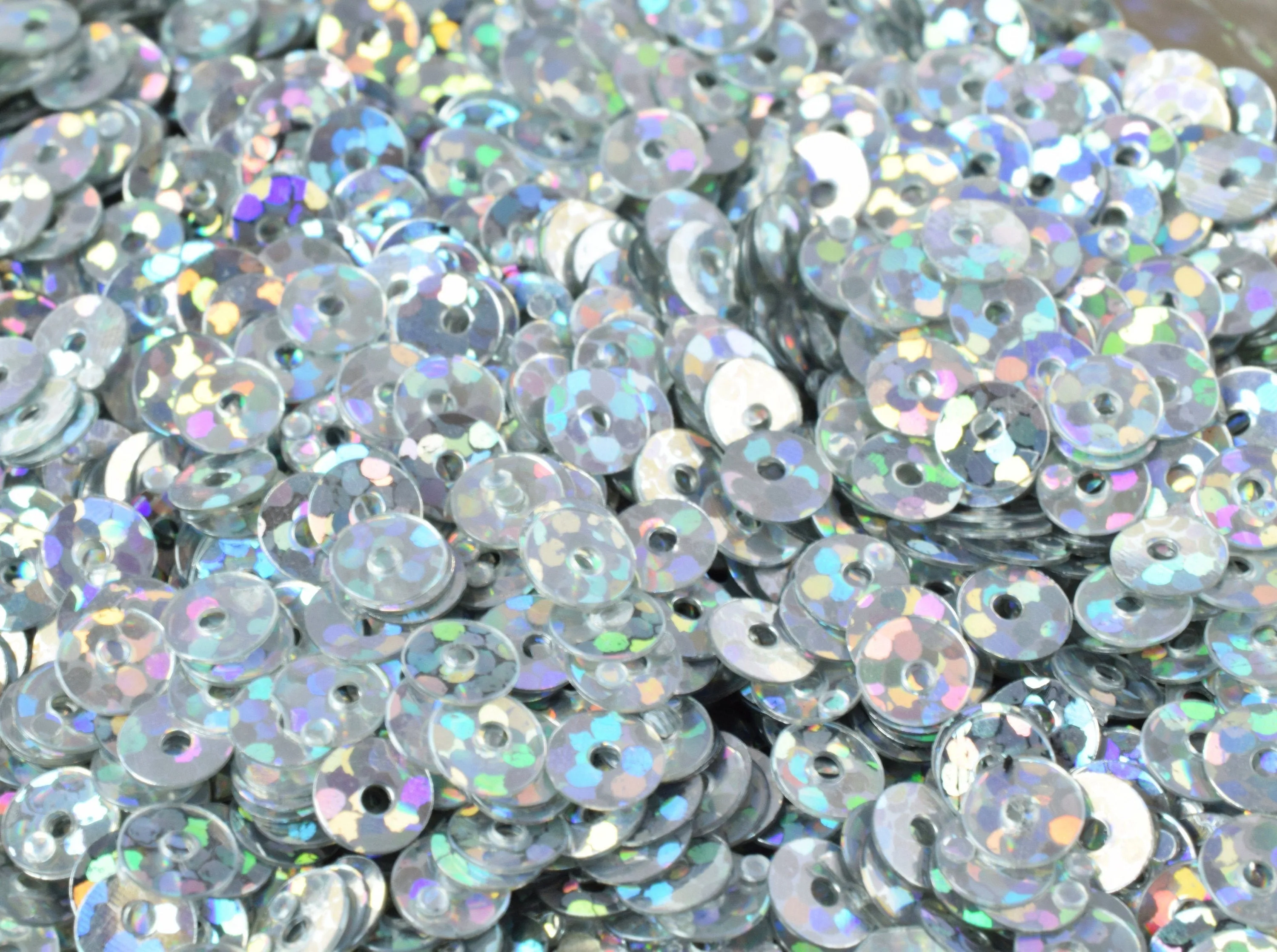 3/4/6mm Silver Iridescent Sequins Sheen Round Sequins/Loose Paillettes,Wholesale Sequins,Shimmering Sequin Apparel,Shoe Decor