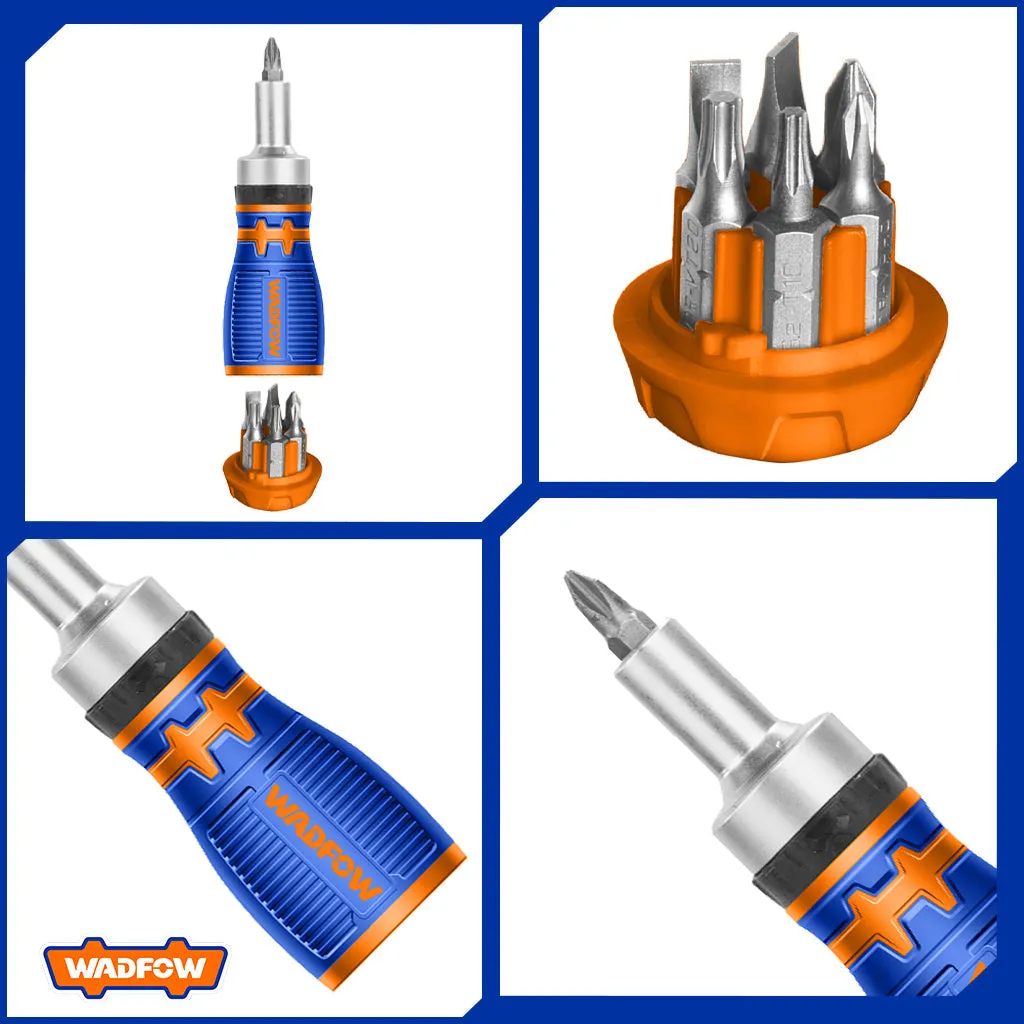 8 in 1 Stubby Ratchet Screwdriver Set