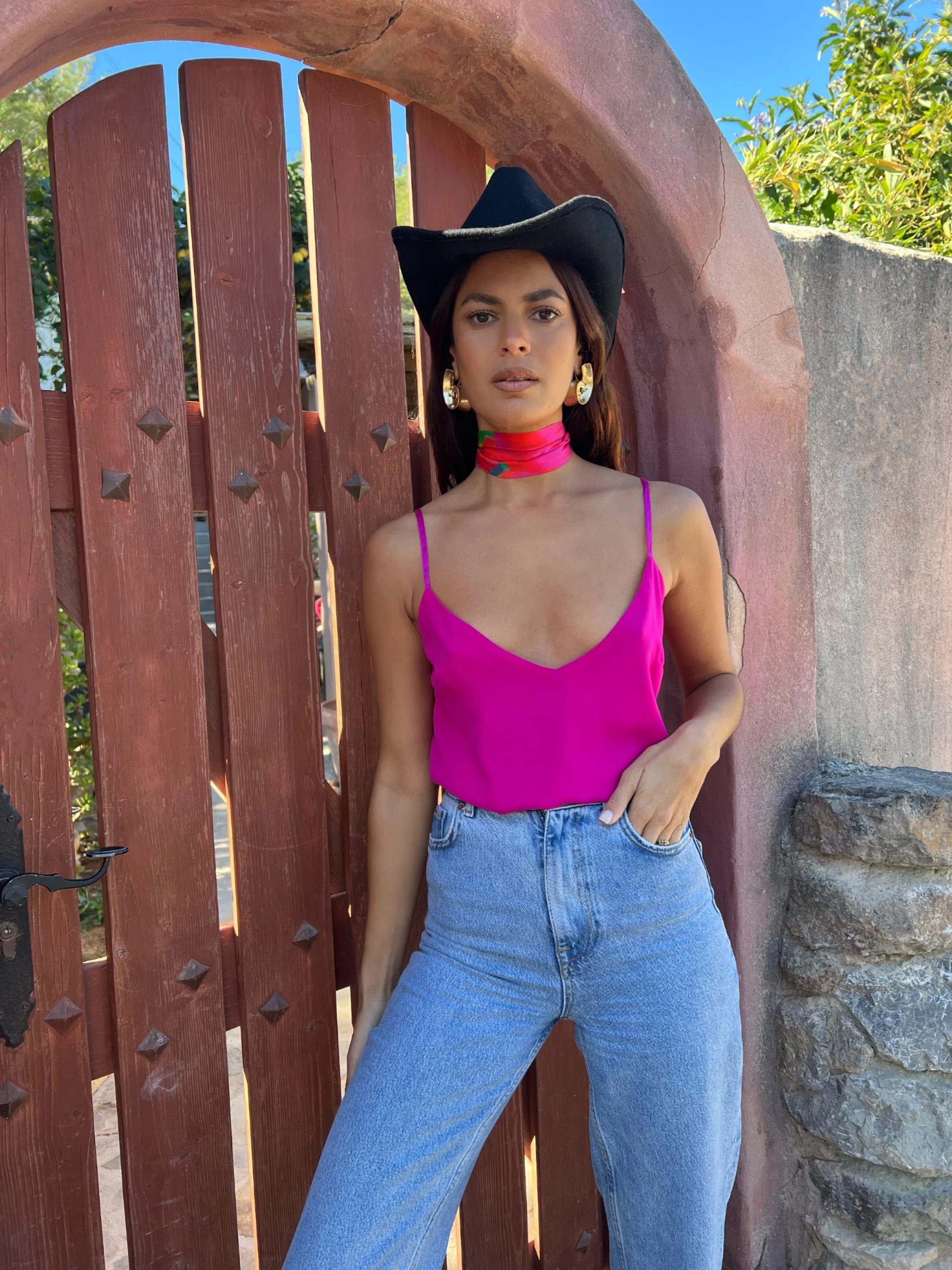 Birdie Cami Top In Magenta