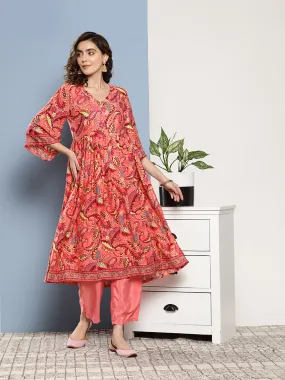 Camellia V Neck Kurta Set