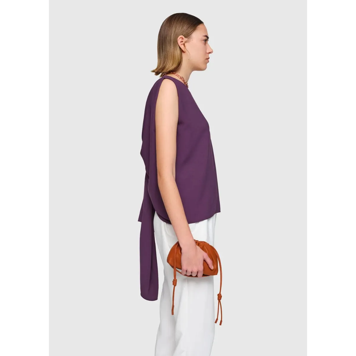 Crepe Etel Top Purple