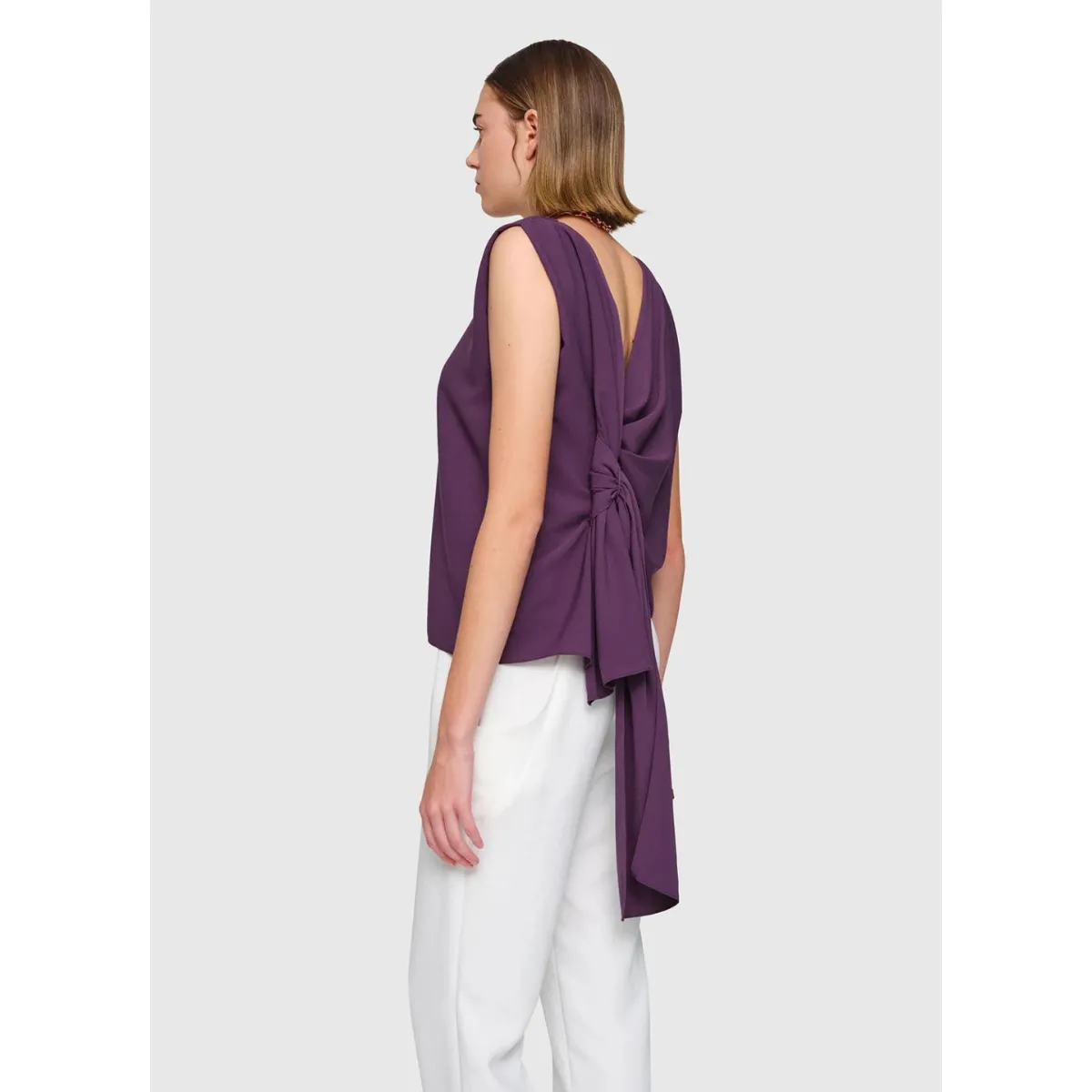 Crepe Etel Top Purple