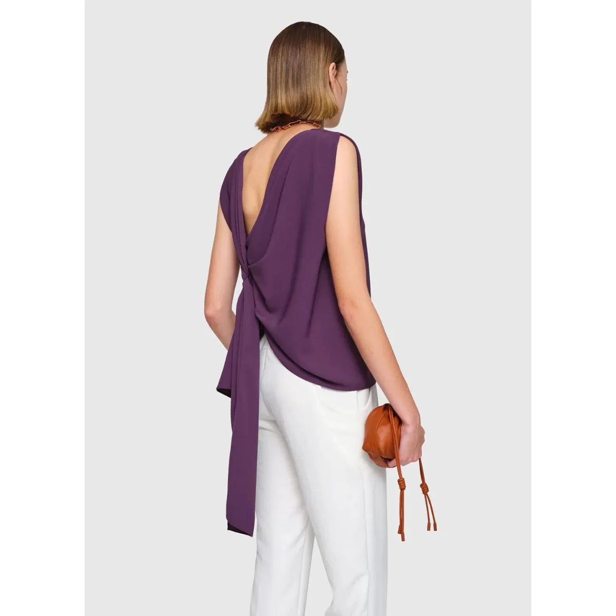 Crepe Etel Top Purple