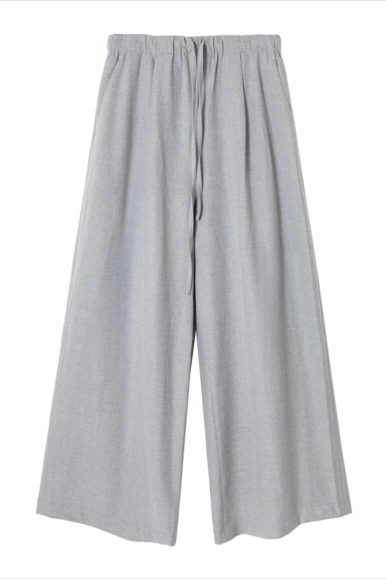 Elastic waistband wide leg straight pants | 3 color