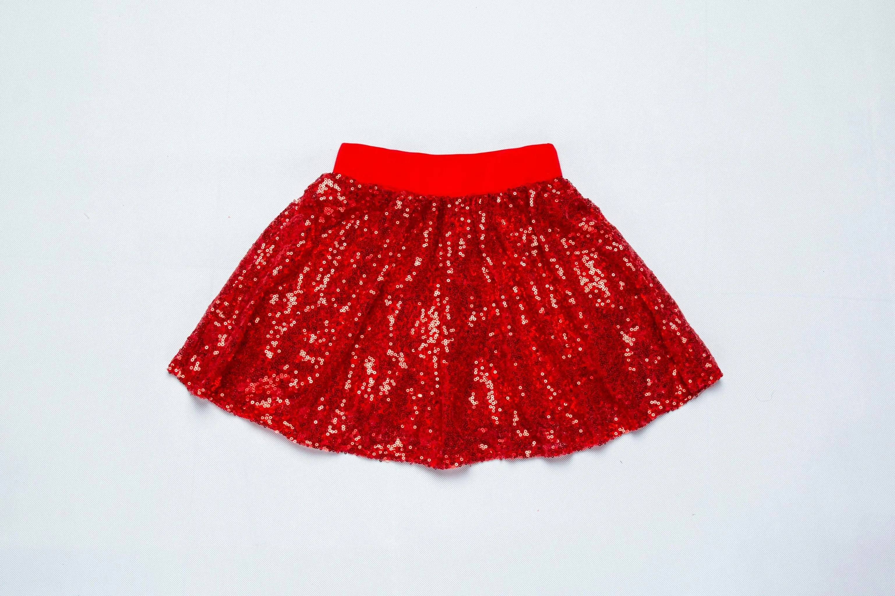 EVA SPARKLE SKIRT - RED