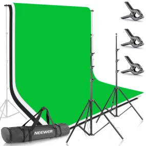 NEEWER 8.5x10FT/2.6x3M Background Stand Support System with Backdrop