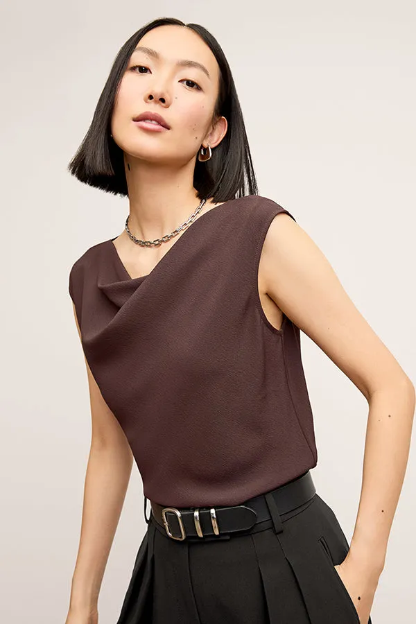 Nora Top - Eco Soft Wave :: Espresso