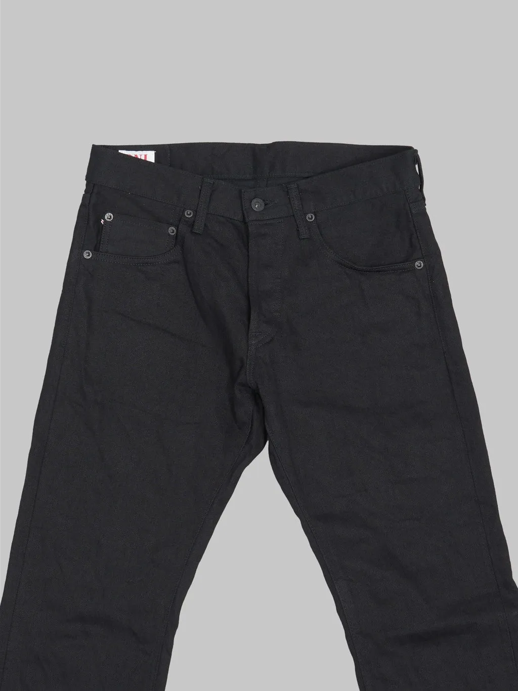 ONI Denim 566-13BK "Jet Black Denim" 13oz Semi-Tight Straight Jeans