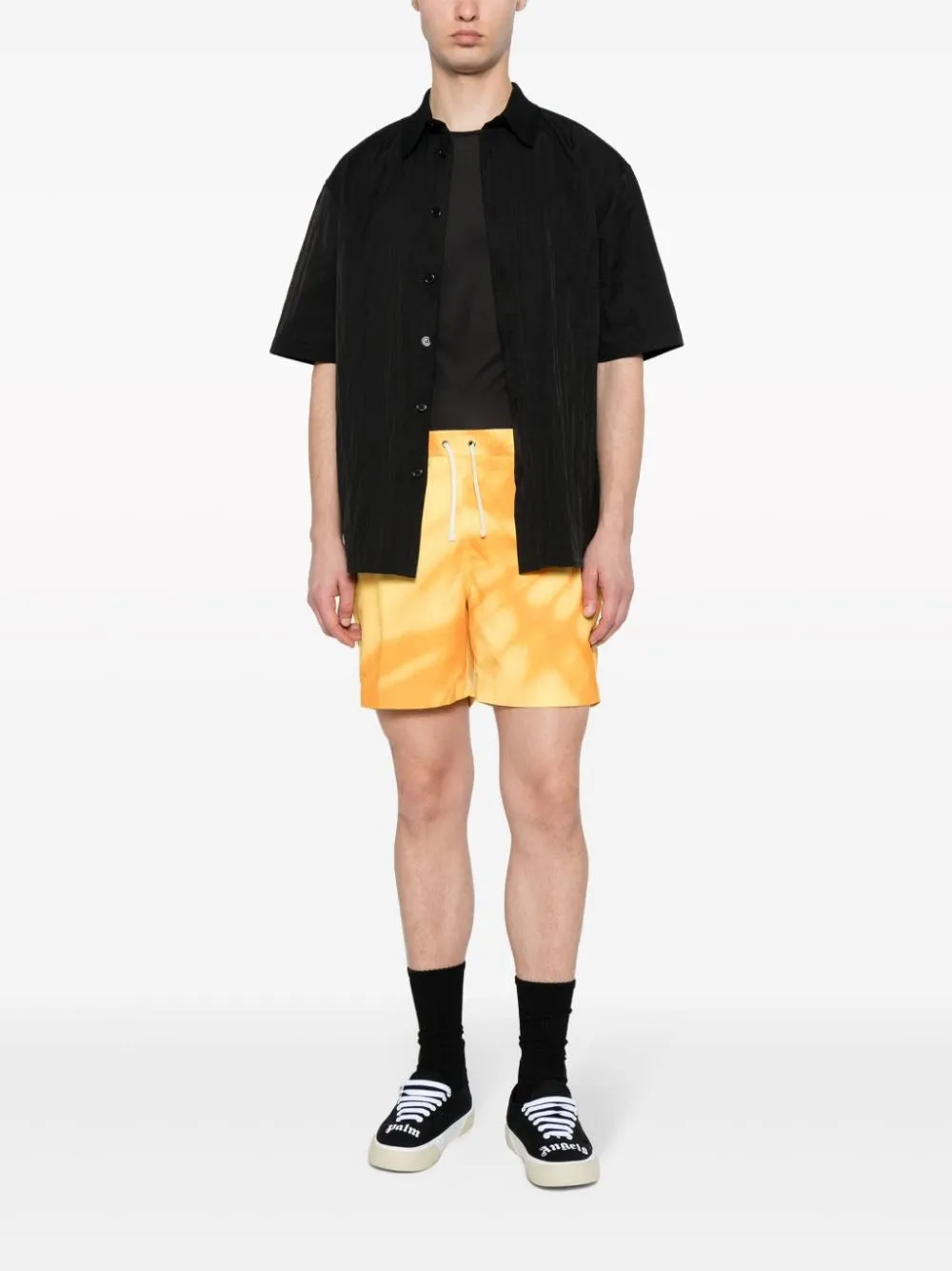 PALMS ELASTICATED-WAISTBAND SHORTS