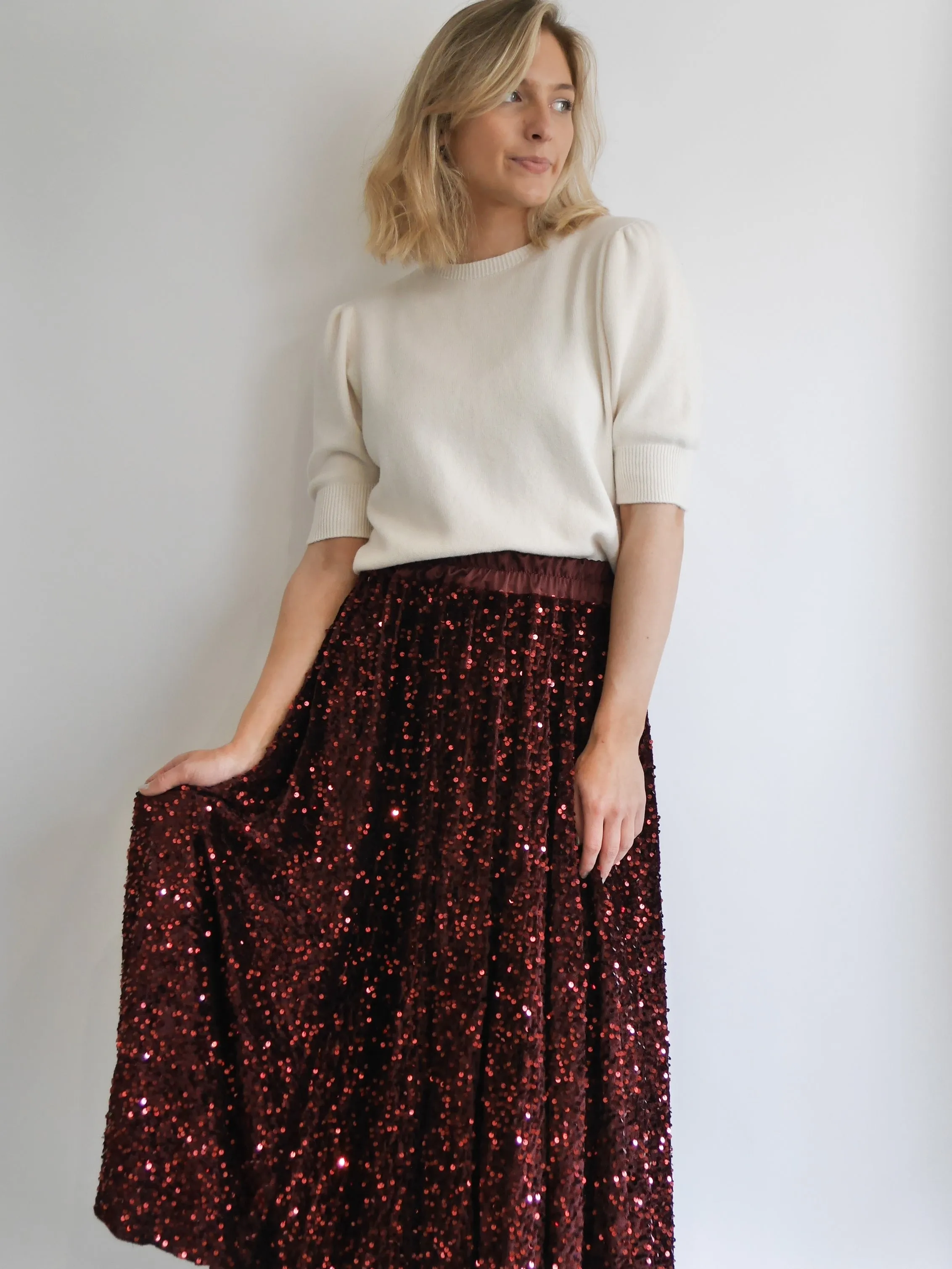 Sylvia Skirt Plum