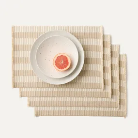 The Placemat (Set of 4) - Almond Fringe