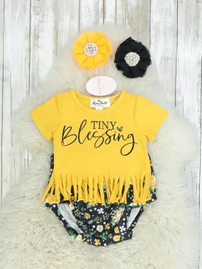 Tiny Blessing Fringe Top & Bloomers Set