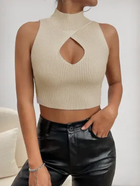 Women Turtleneck Tank Top